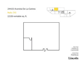 24422 Avenida De La Carlota, Laguna Hills, CA à louer Plan d’étage– Image 1 sur 5