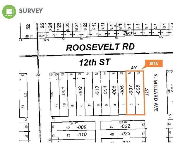 3635 W Roosevelt Rd, Chicago, IL à vendre - Plan de site – Image 3 sur 3