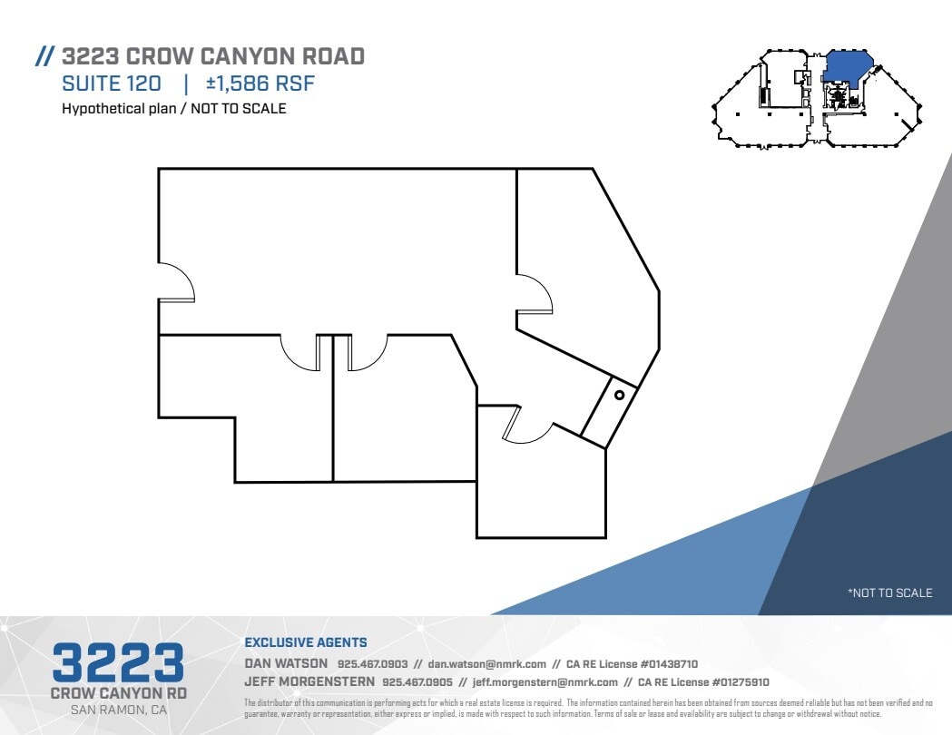 3223 Crow Canyon Rd, San Ramon, CA à louer Plan d’étage– Image 1 sur 1