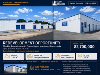 Plus de détails pour 2600 Buell Ave, Austin, TX - Spécialisé à vendre