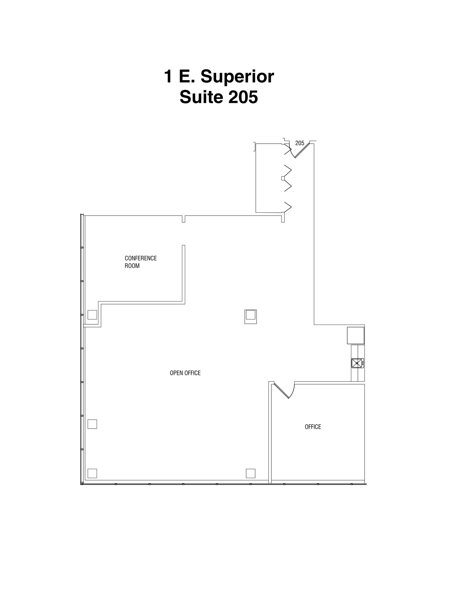 1 E Superior St, Chicago, IL à louer Plan de site– Image 1 sur 2