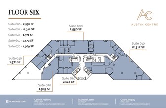 701 Brazos St, Austin, TX à louer Plan d’étage– Image 1 sur 1