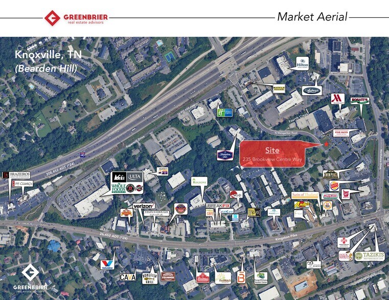 235 Brookview Centre way, Knoxville, TN à louer - Photo de l’immeuble – Image 2 sur 7