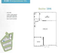 6185 Cornerstone Ct E, San Diego, CA à louer Plan d’étage– Image 1 sur 1