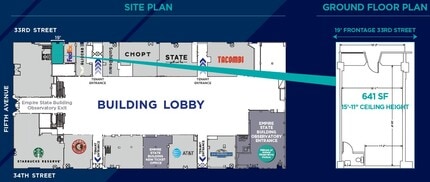 350 Fifth Ave, New York, NY à louer Plan d’étage– Image 1 sur 2