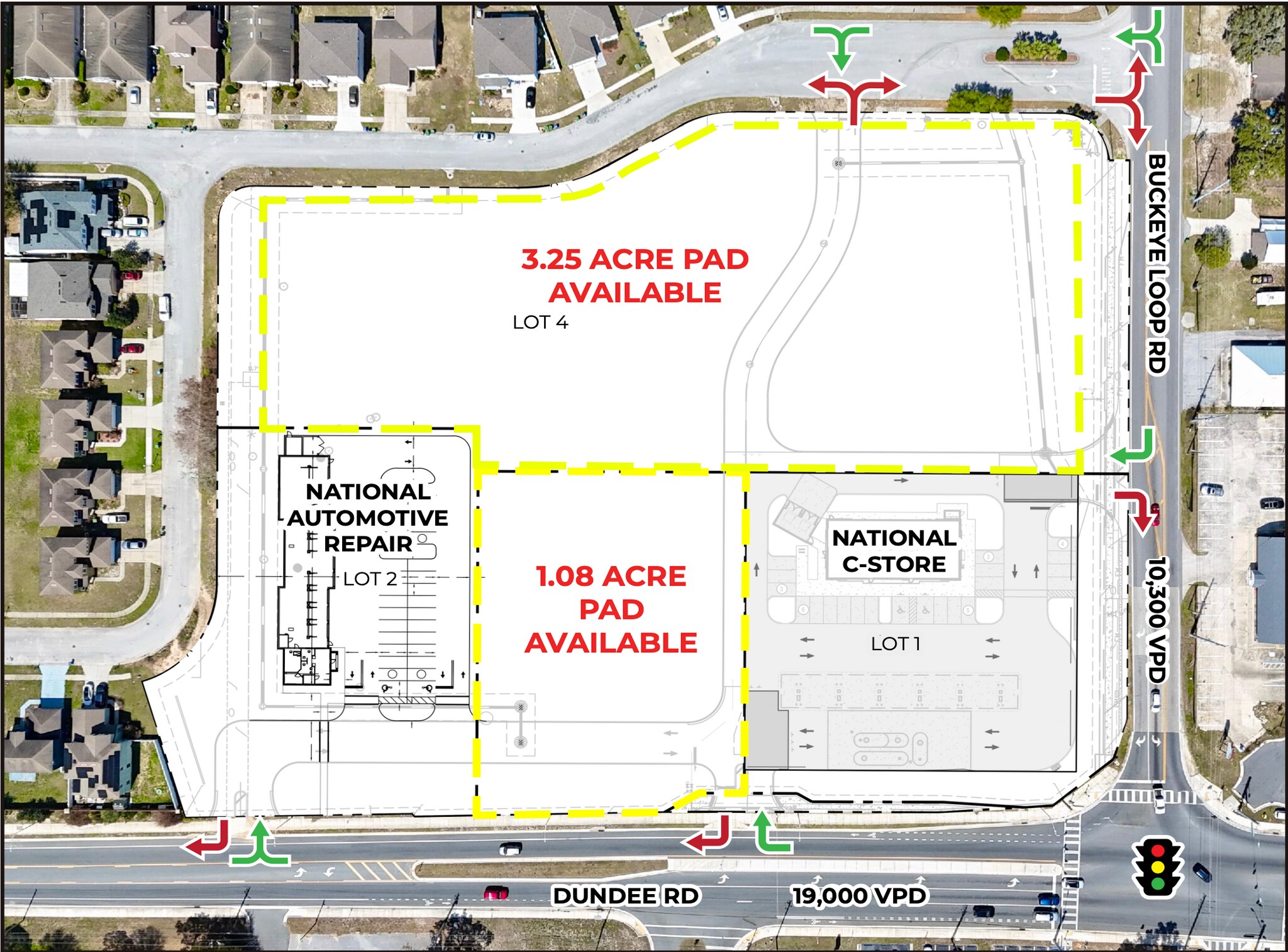 NWC Dundee Rd & Buckeye Rd, Winter Haven, FL à louer Plan de site– Image 1 sur 6