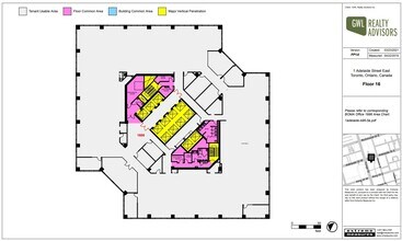 1 Adelaide St E, Toronto, ON à louer Plan d’étage– Image 1 sur 1