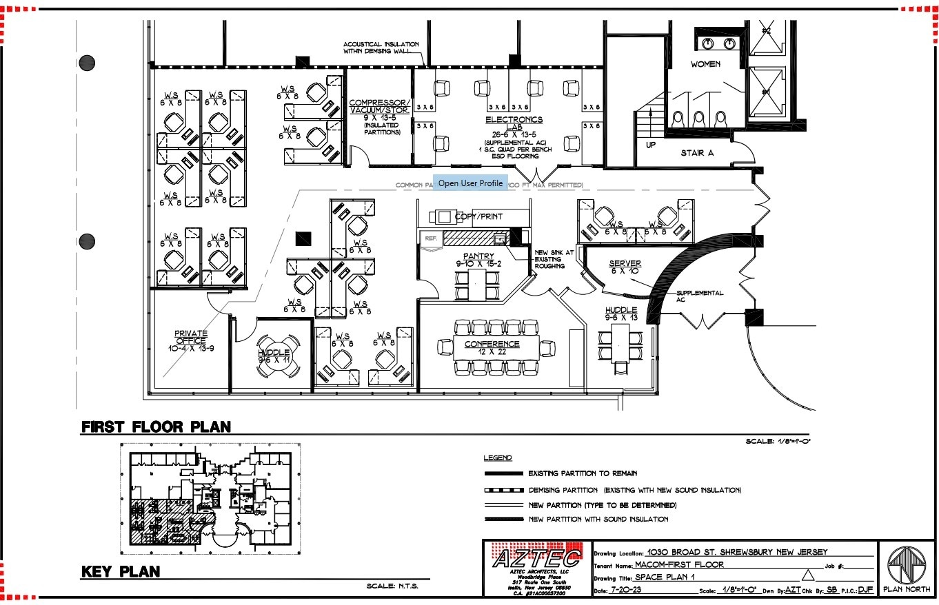 1030 Broad St, Shrewsbury, NJ à louer Plan d’étage– Image 1 sur 1
