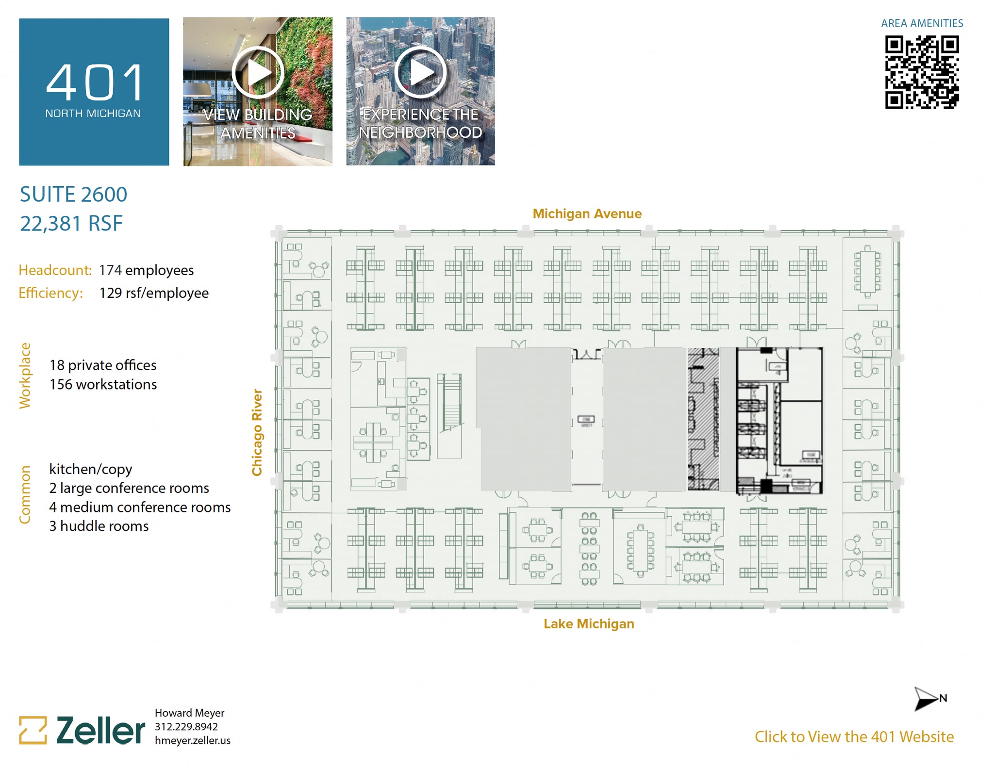 401 N Michigan Ave, Chicago, IL à louer Plan d’étage– Image 1 sur 3