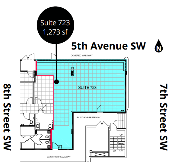715 5 Av SW, Calgary, AB à louer Plan d’étage– Image 1 sur 1