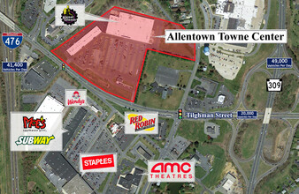 4701-4797 W Tilghman St, Allentown, PA - VUE AÉRIENNE  vue de carte