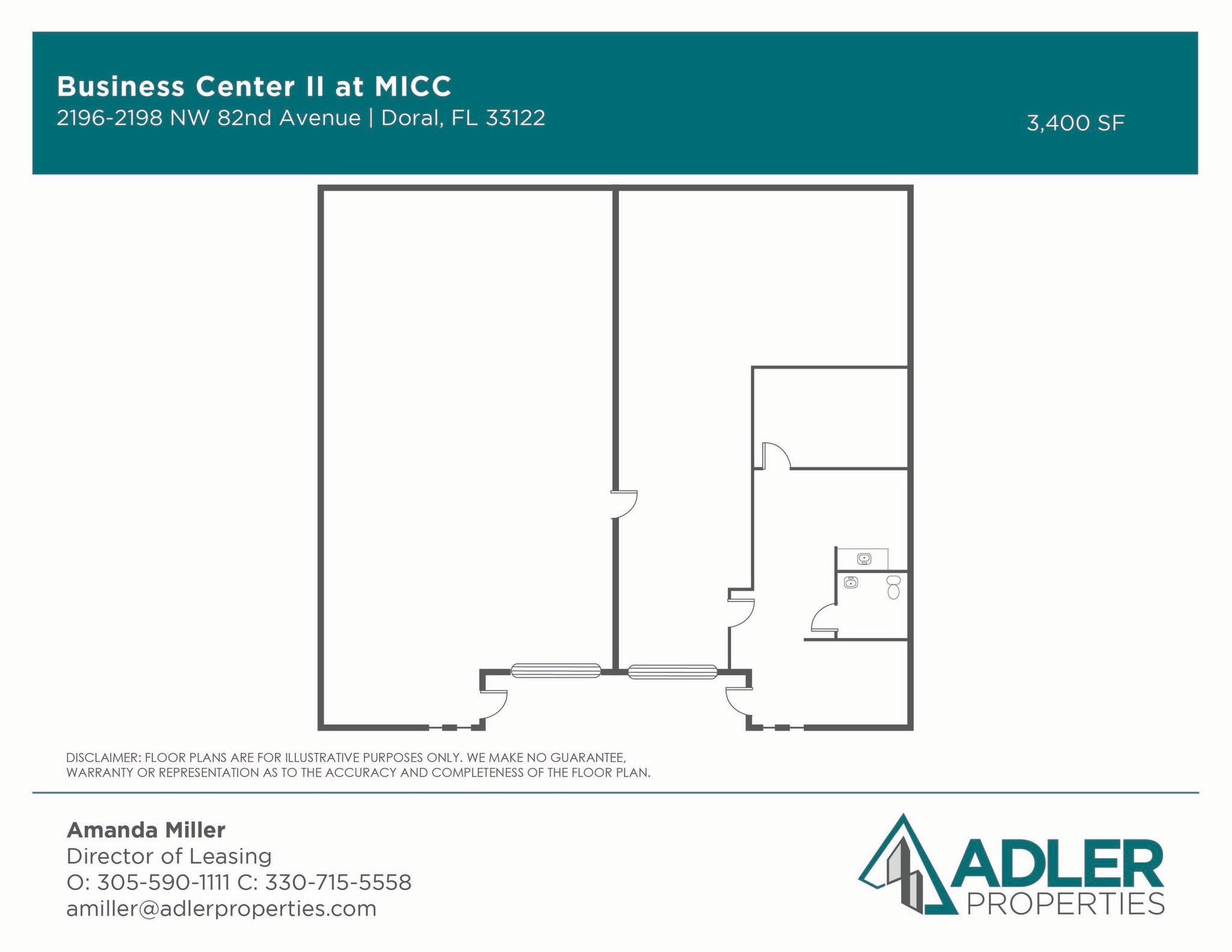 2156-2214 NW 82nd Ave, Miami, FL à louer Plan d’étage– Image 1 sur 1