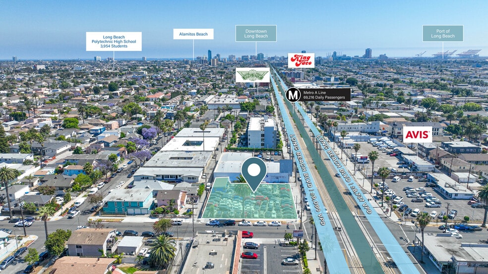 2180-2196 Long Beach Blvd, Long Beach, CA à vendre - Aérien – Image 1 sur 3