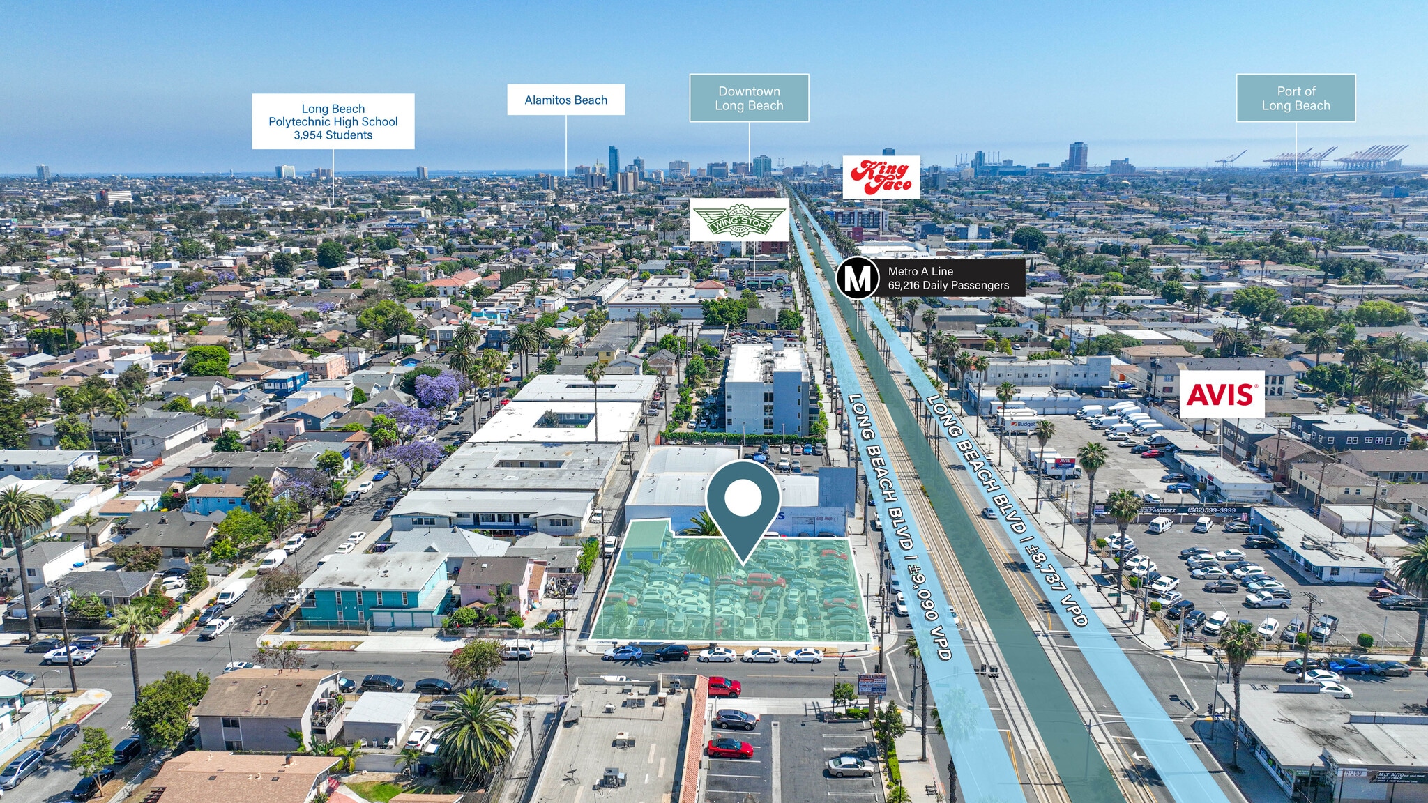 2180-2196 Long Beach Blvd, Long Beach, CA à vendre Aérien– Image 1 sur 4