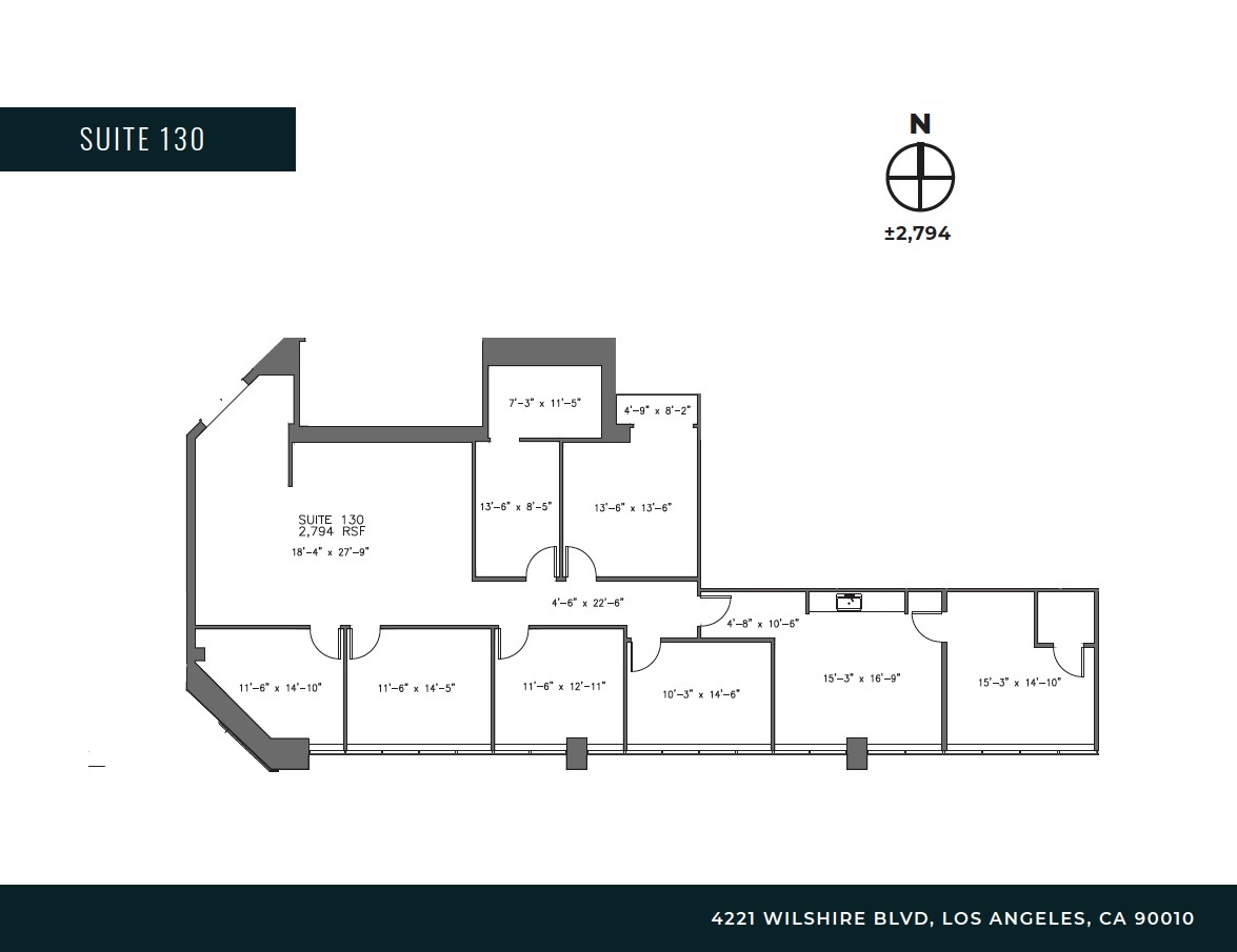 4221 Wilshire Blvd, Los Angeles, CA à louer Plan d’étage– Image 1 sur 7