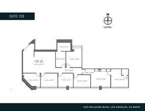 4221 Wilshire Blvd, Los Angeles, CA à louer Plan d’étage– Image 1 sur 7