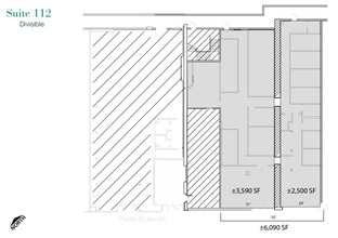 1238-1360 N Ashland Ave, Chicago, IL à louer Plan d’étage– Image 2 sur 3