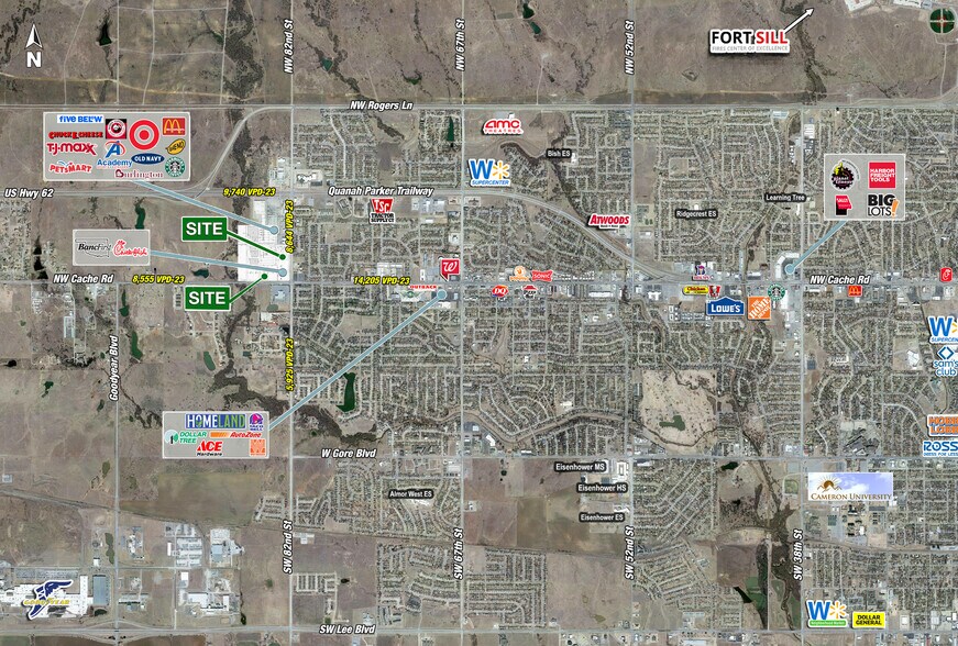 NWQ of NW Cache Rd & NW 82nd St, Lawton, OK à louer - Aérien – Image 2 sur 3