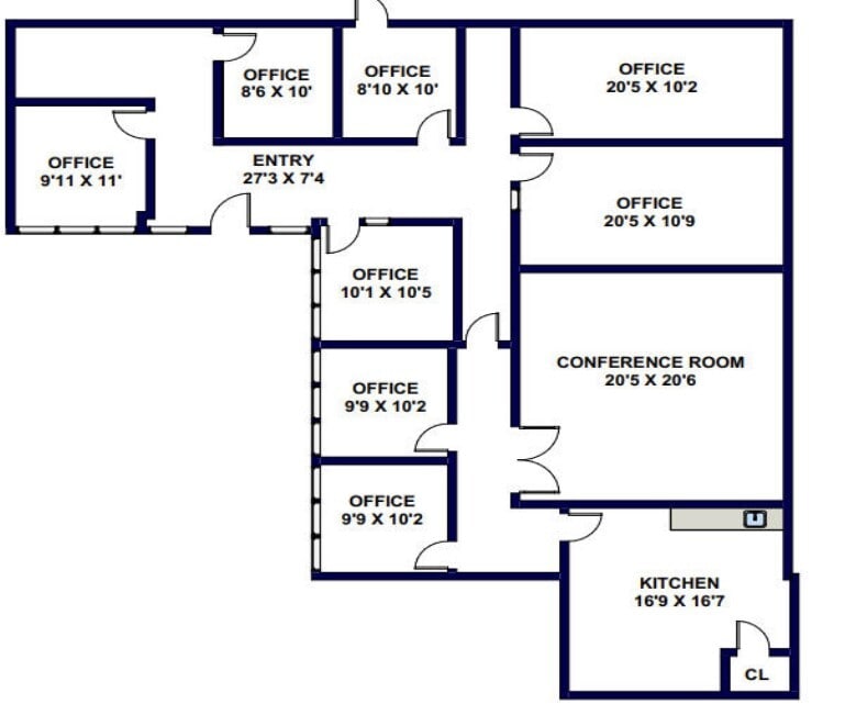 20 E Foothill Blvd, Arcadia, CA à louer Plan d’étage– Image 1 sur 1