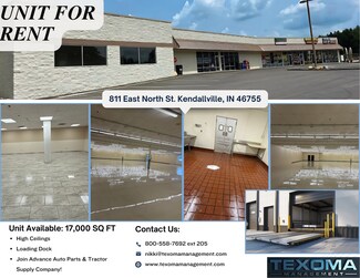 Plus de détails pour 835 E North St, Kendallville, IN - Local commercial à louer