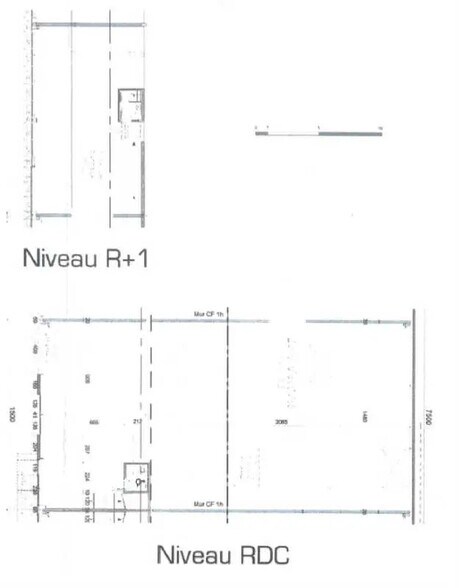 Local d’activités dans Montévrain à louer - Plan d’étage – Image 2 sur 2