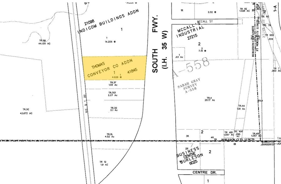 651 N Burleson Blvd, Burleson, TX à vendre - Plan cadastral – Image 2 sur 4