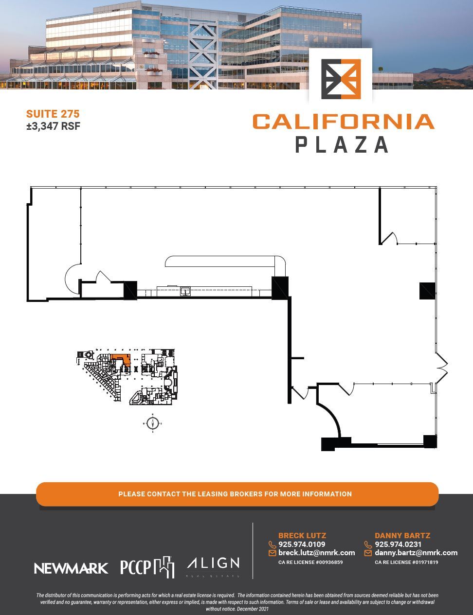 2121 N California Blvd, Walnut Creek, CA à louer Plan d’étage– Image 1 sur 1