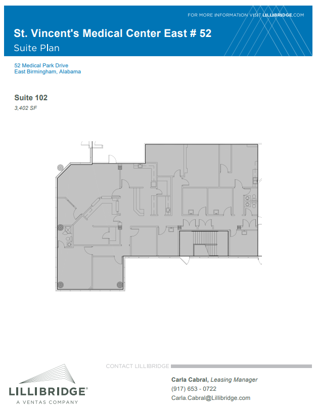 46-52 Medical Park Dr E, Birmingham, AL à louer Plan d’étage– Image 1 sur 1