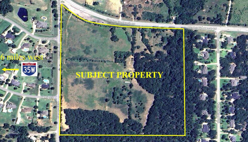 6830 Rendon Bloodworth Rd, Fort Worth, TX à vendre - Photo principale – Image 1 sur 1