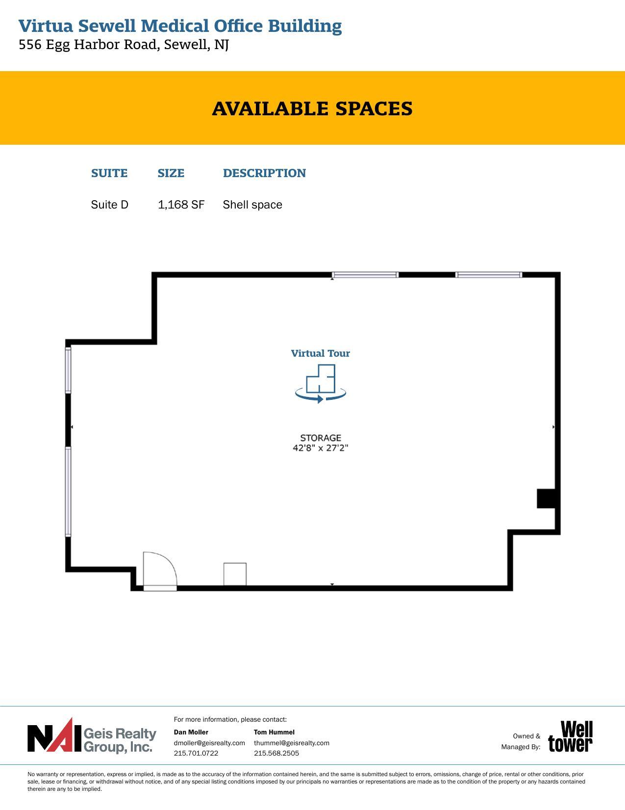 556 Egg Harbor Rd, Sewell, NJ à louer Plan d’étage– Image 1 sur 1