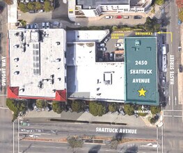 2450 Shattuck Ave, Berkeley, CA - VUE AÉRIENNE  vue de carte