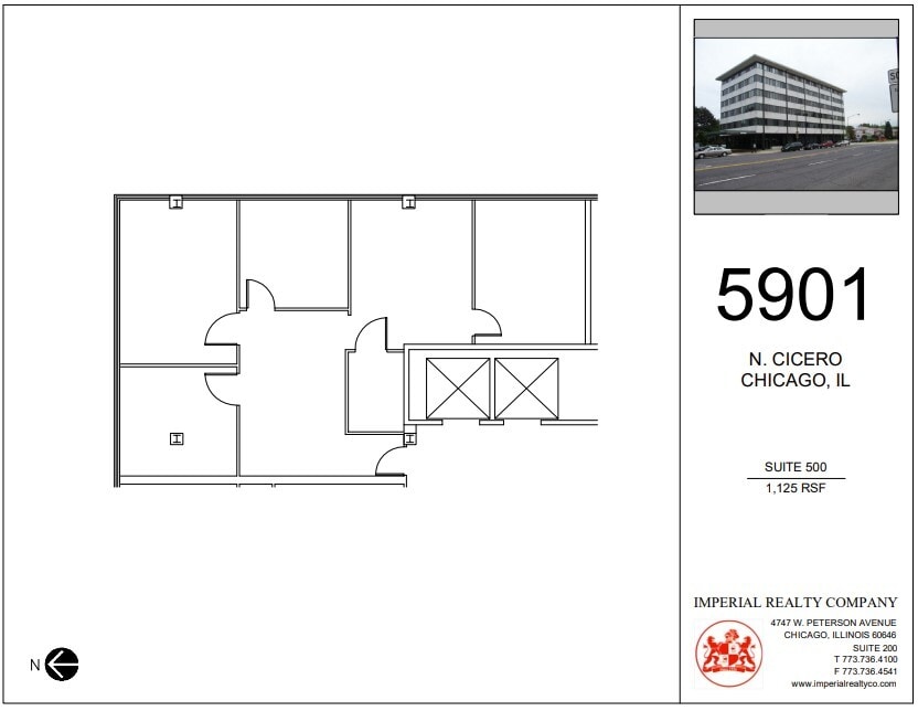 5901 N Cicero Ave, Chicago, IL à louer Plan d’étage– Image 1 sur 7