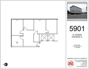 5901 N Cicero Ave, Chicago, IL à louer Plan d’étage– Image 1 sur 7