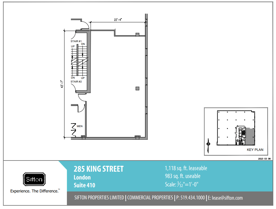 285 King St, London, ON à louer Plan d’étage– Image 1 sur 1