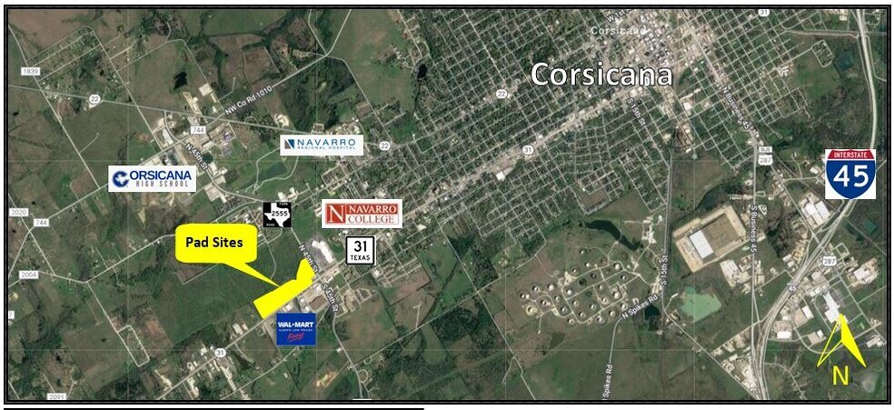 3800 Highway 31, Corsicana, TX à vendre - Aérien – Image 2 sur 3