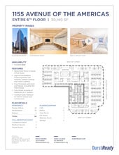 1155 Avenue of the Americas, New York, NY à louer Plan d’étage– Image 1 sur 9