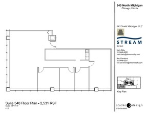 645 N Michigan Ave, Chicago, IL à louer Plan d’étage– Image 1 sur 1