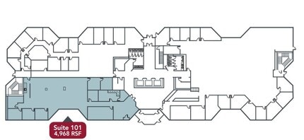 5540 Centerview Dr, Raleigh, NC à louer Plan d’étage– Image 1 sur 1