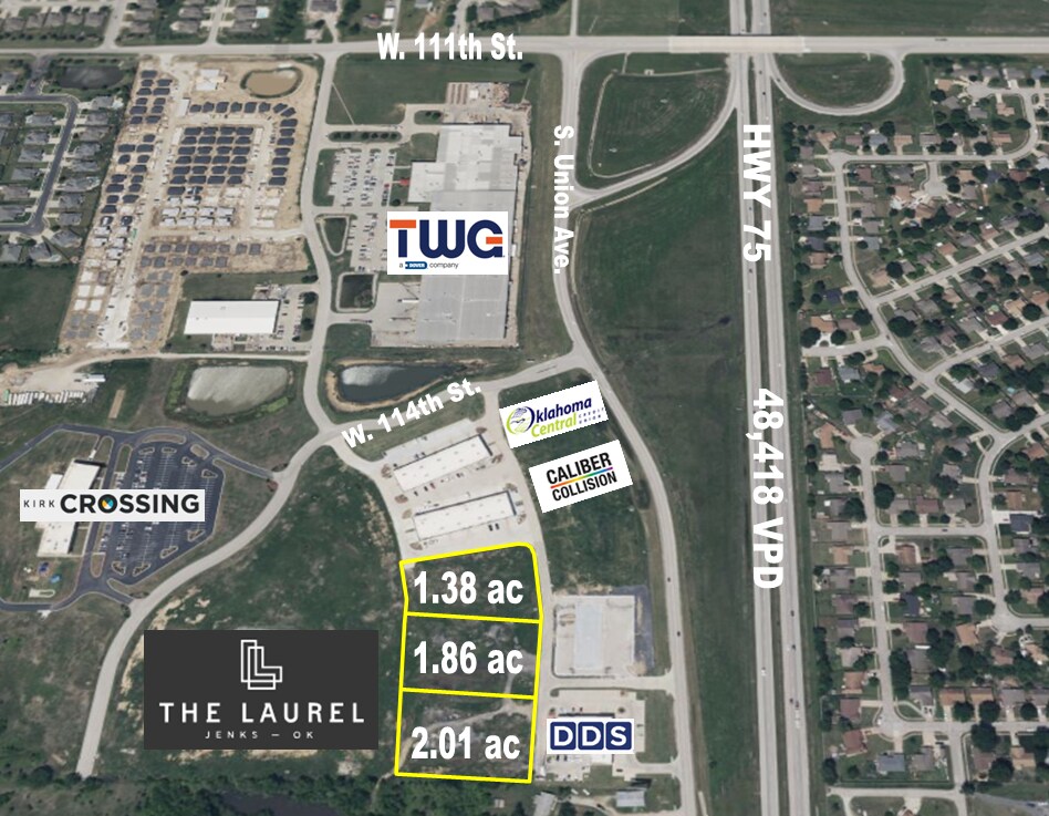 11450 S Union Ave, Jenks, OK à vendre Photo de l’immeuble– Image 1 sur 2