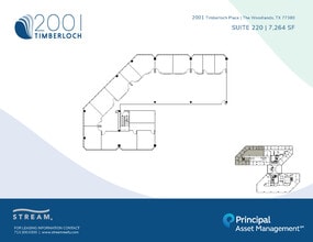 2001 Timberloch, The Woodlands, TX à louer Plan d’étage– Image 1 sur 1