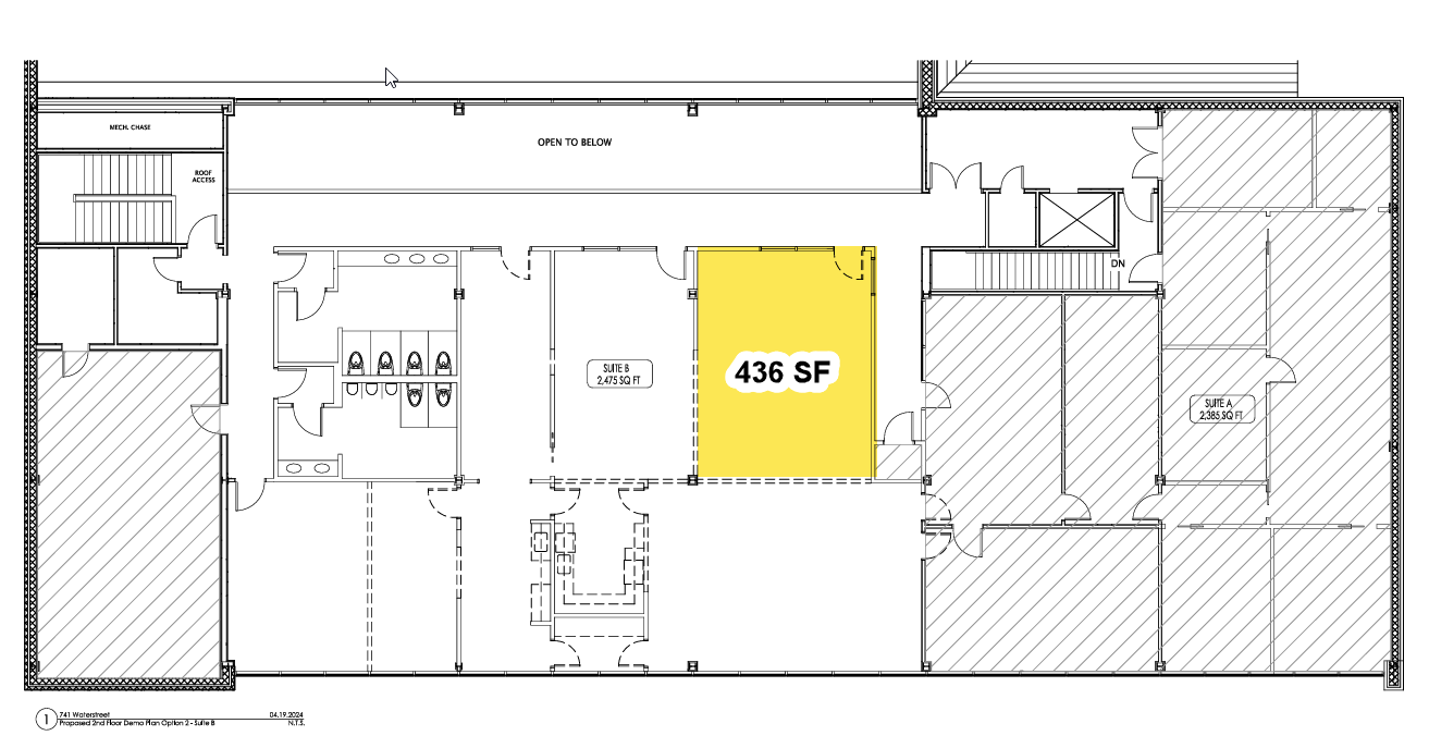 741 Water St, Kerrville, TX à louer Plan d’étage– Image 1 sur 4