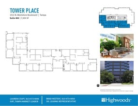 1511 N Westshore Blvd, Tampa, FL à louer Plan d’étage– Image 1 sur 1