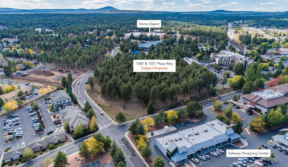 1487-1551 S Plaza Way, Flagstaff, AZ à vendre - Aérien – Image 1 sur 5