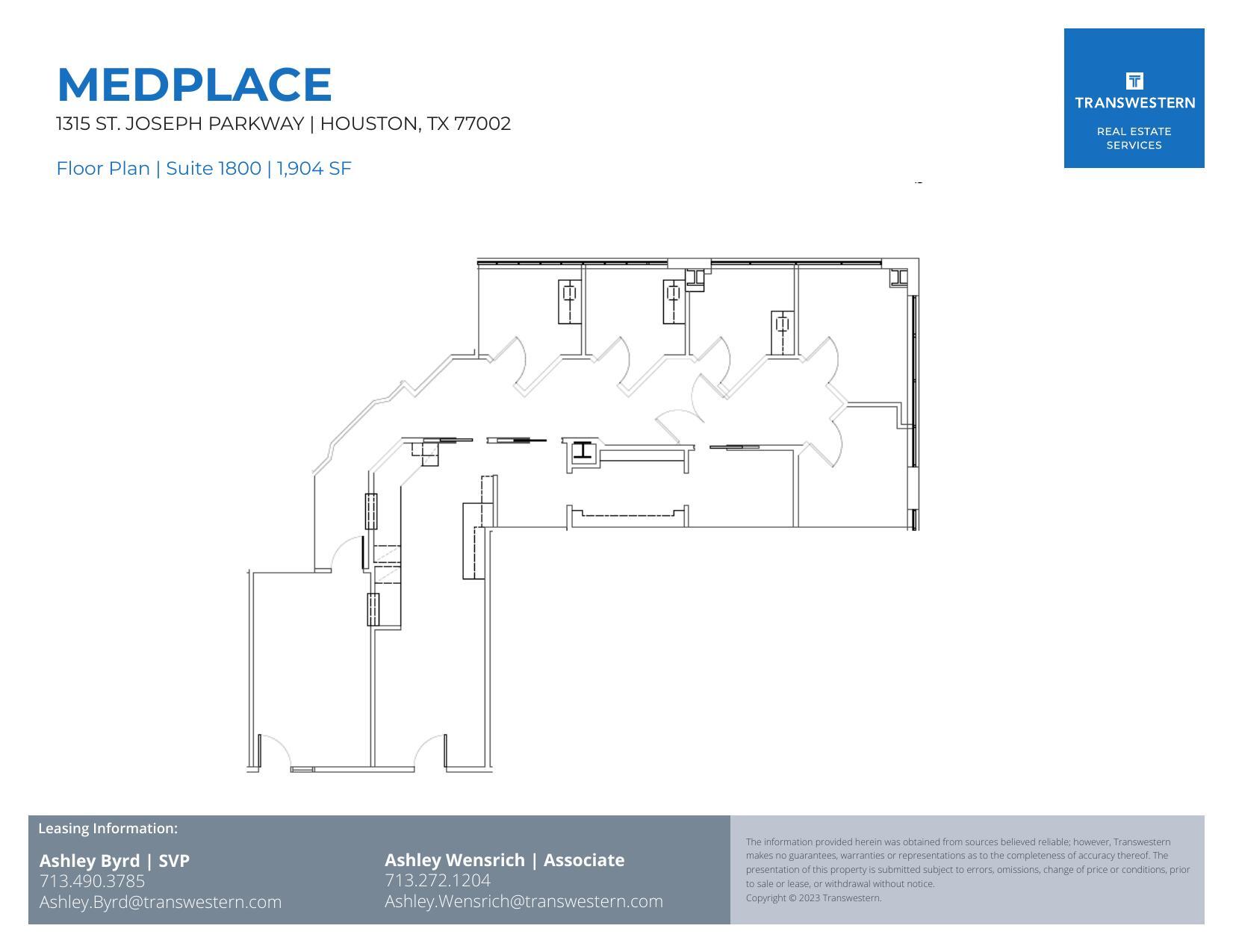 1315 St Joseph Pky, Houston, TX à louer Plan d’étage– Image 1 sur 1