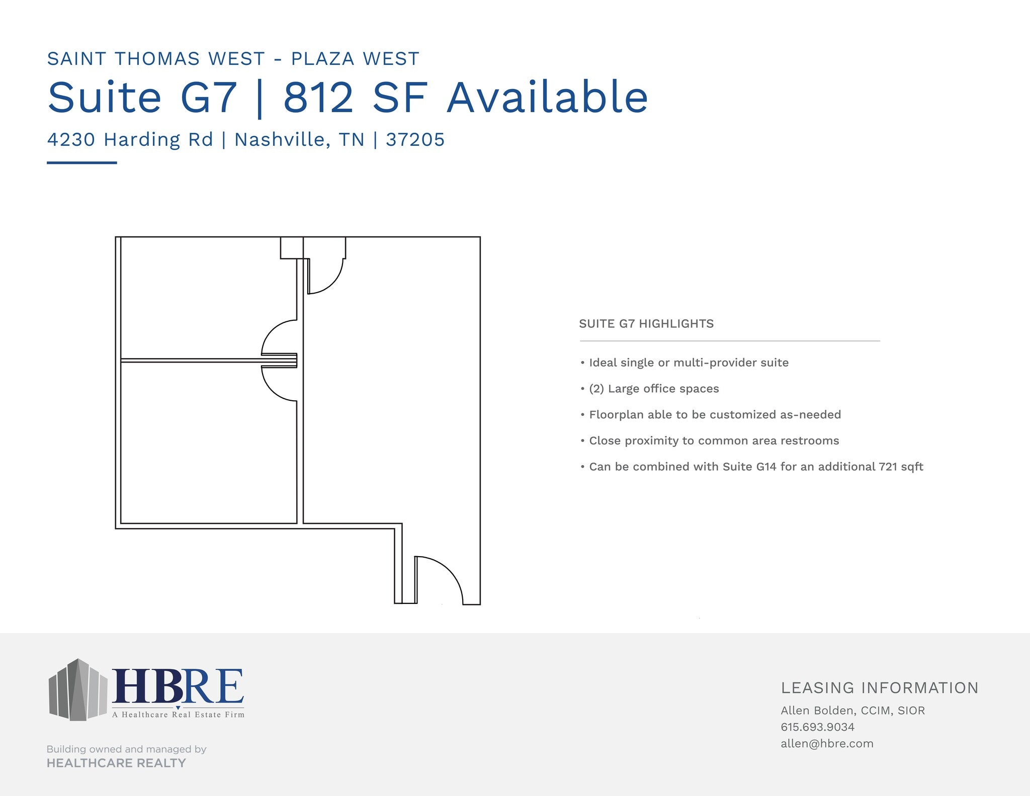 4230 Harding Rd, Nashville, TN à louer Plan de site– Image 1 sur 1
