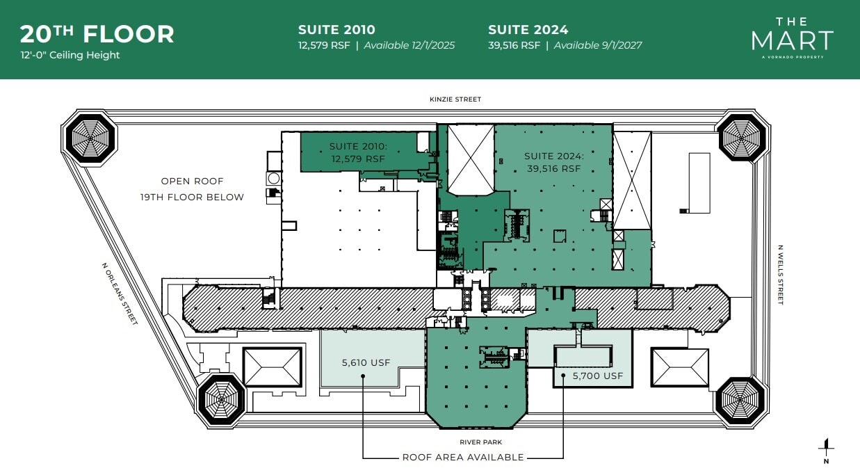 222 Merchandise Mart Plz, Chicago, IL à louer Plan d’étage– Image 1 sur 1