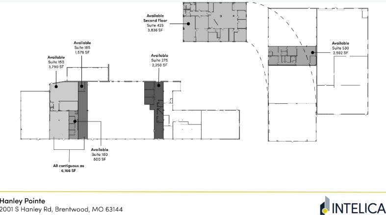 2001 S Hanley Rd, Brentwood, MO à louer Plan d’étage– Image 1 sur 1