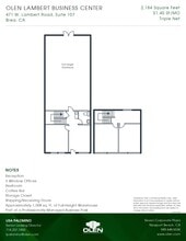 471 W Lambert Rd, Brea, CA à louer Plan d’étage– Image 1 sur 1
