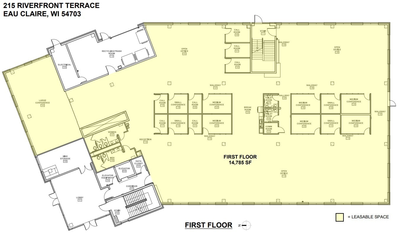 215 Riverfront Ter, Eau Claire, WI à louer Plan d’étage– Image 1 sur 7
