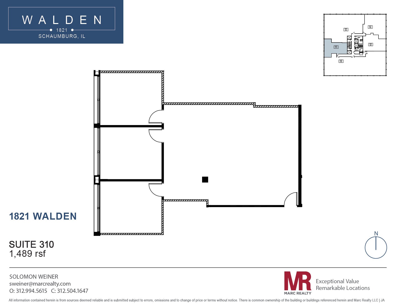 1821 Walden Office Sq, Schaumburg, IL à louer Plan d’étage– Image 1 sur 4